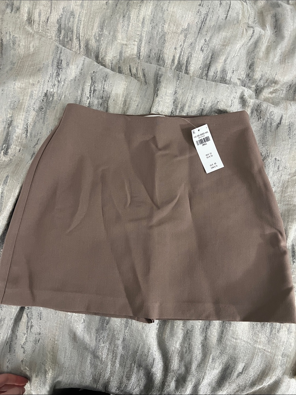 Abercrombie & Fitch Scarlett Mini Skirt Ultra High Rise Taupe